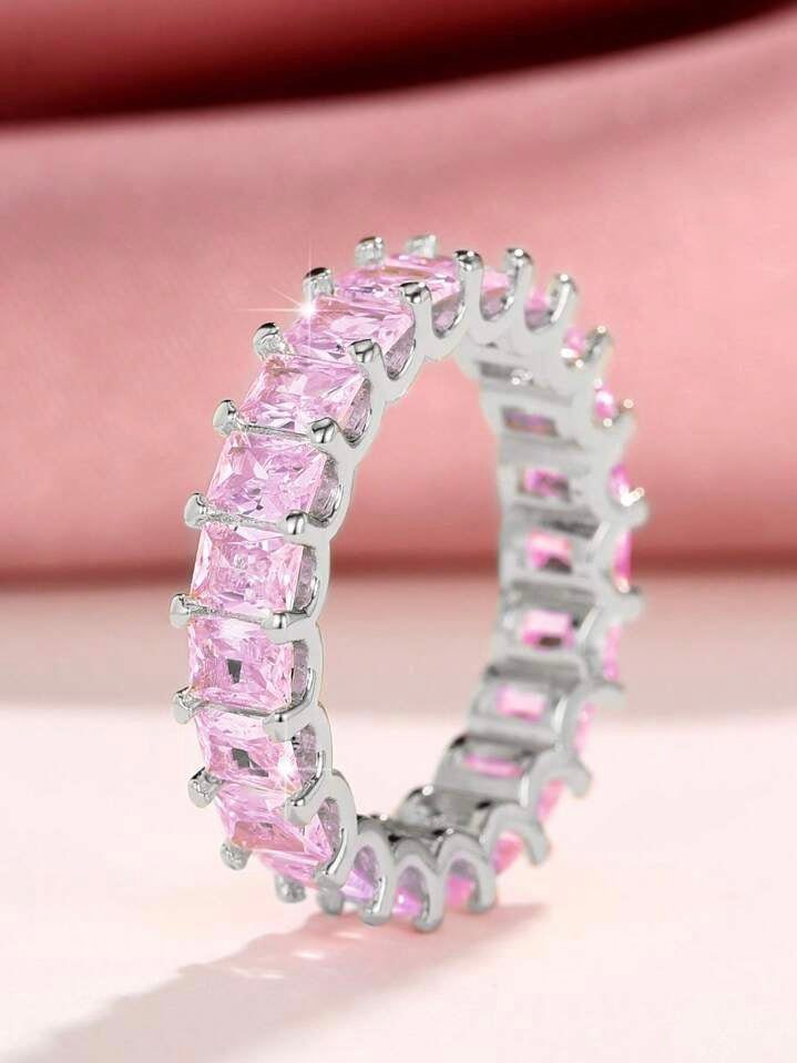 Pink Baguette Ring