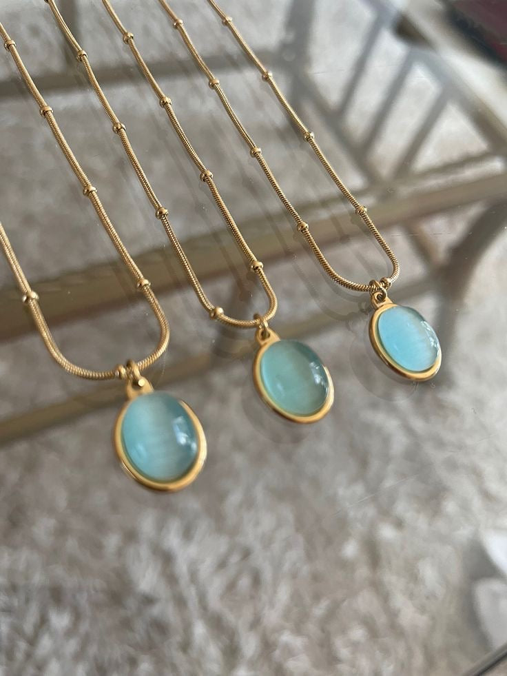 Aquamarine necklace