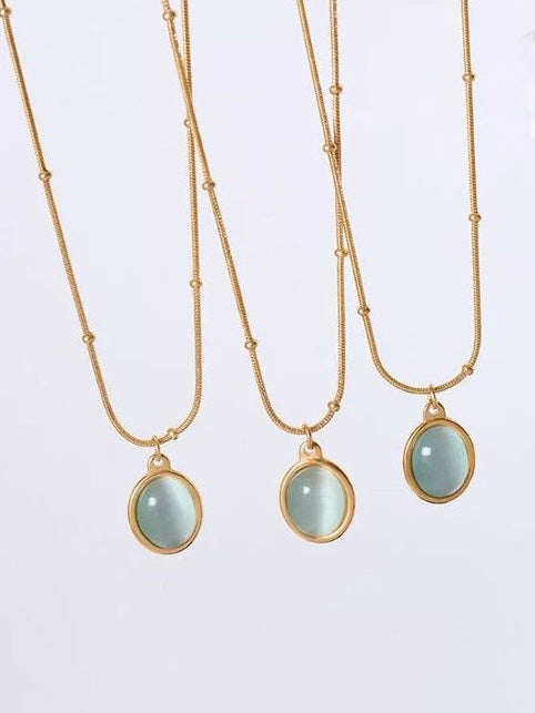 Aquamarine necklace