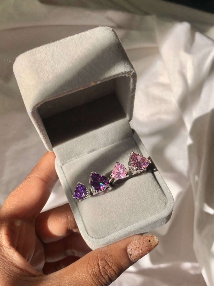 Amethyst Heart Duo