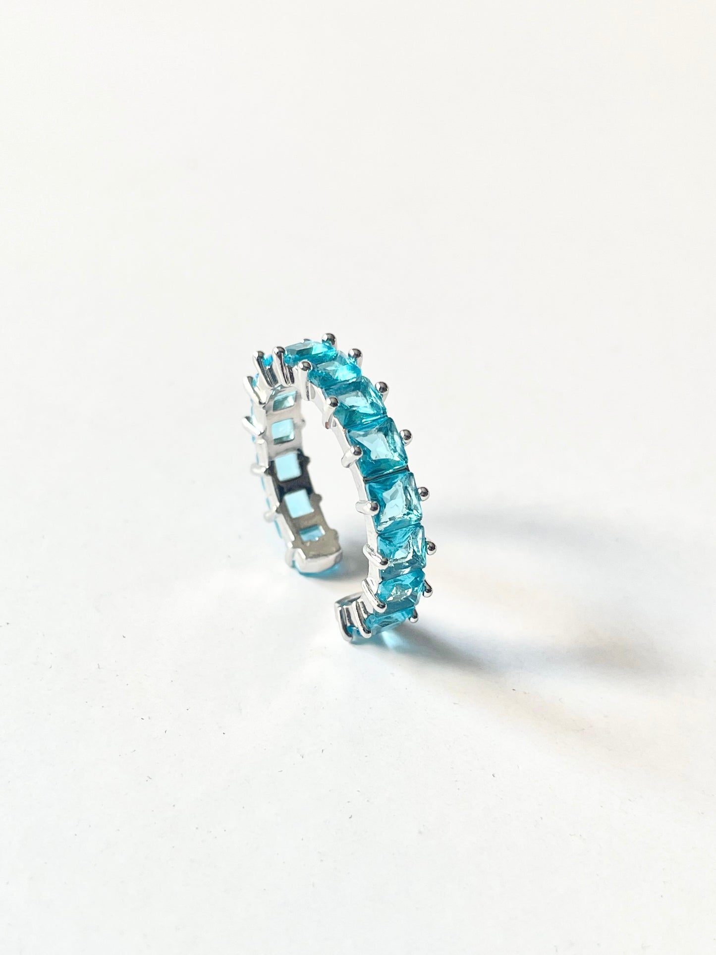 Azure Baguette Ring