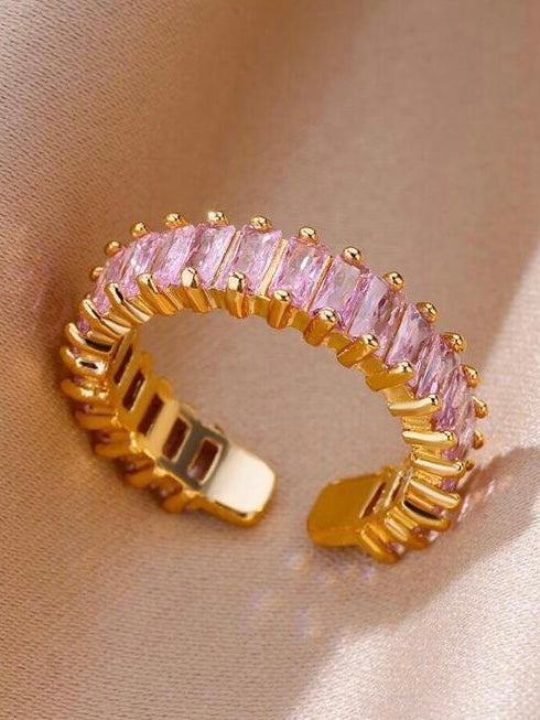 Lilac Baguette Ring