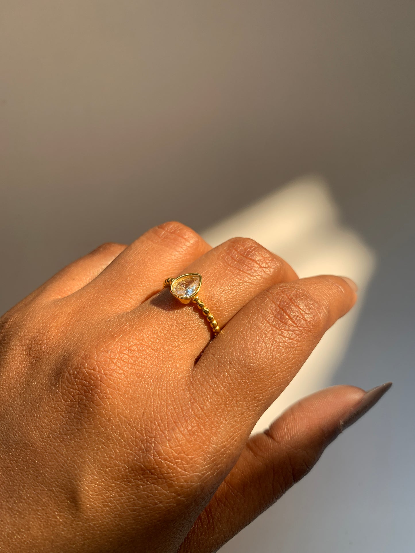 Luxe Teardrop Ring