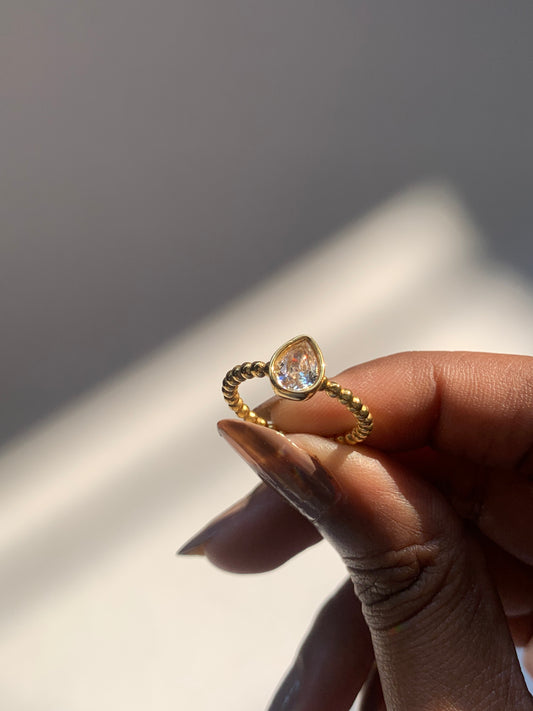 Luxe Teardrop Ring