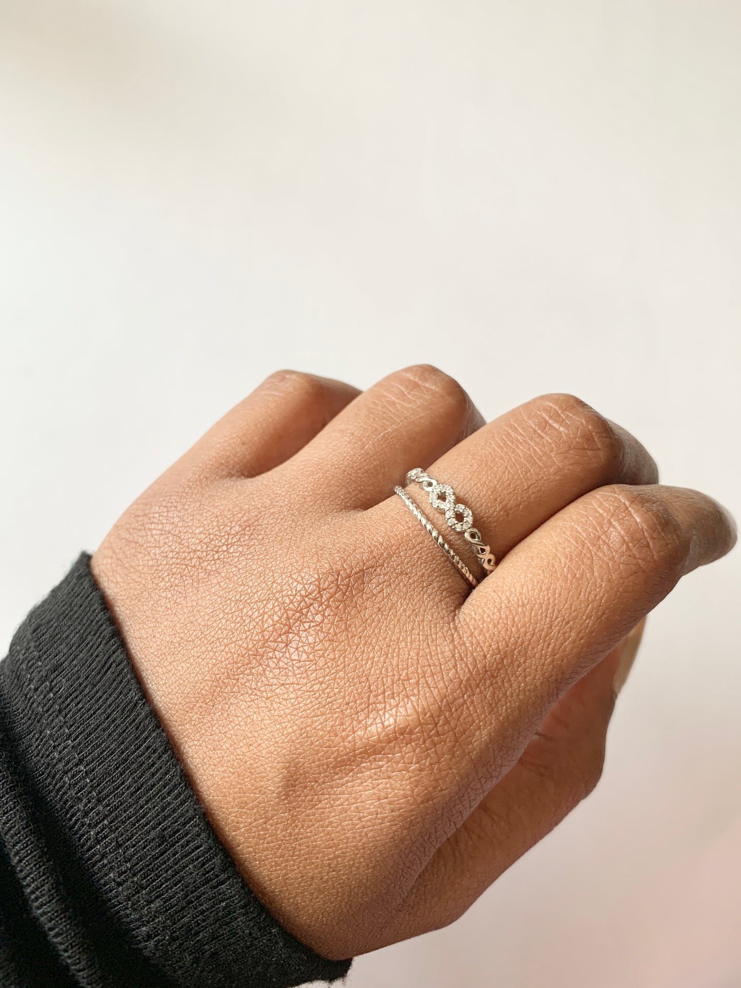 Infinity band ring